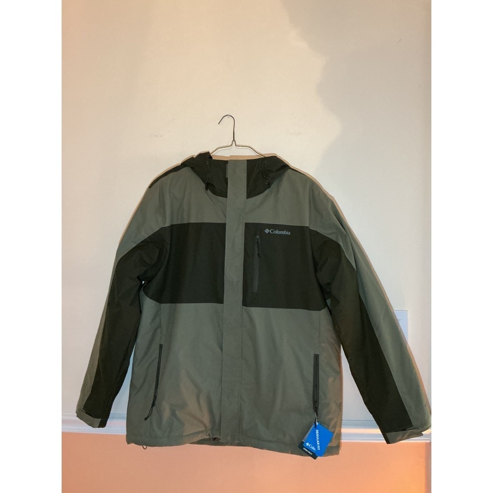 Columbia Men's Jacket XLT Tiptop Peak III Insulated Waterproof Hooded Olive